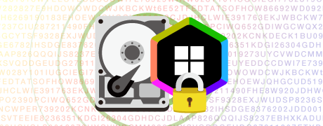 ハードディスクを暗号化するのでパソコンを紛失しても安心イメージ図